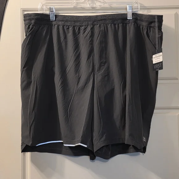 VRST Mens Velocity Running Shorts In Charcoal Grey Size XXL - Picture 3 of 5